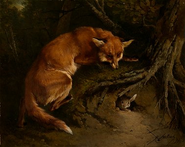 Charles Verlat - Op de loer - SA 167 - Amsterdam Museum