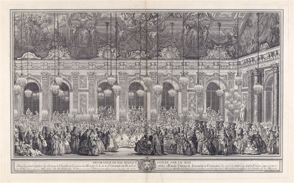 Charles Nicolas Cochin I, Decoration for a Masked Ball at Versailles, ca. 1860FXD