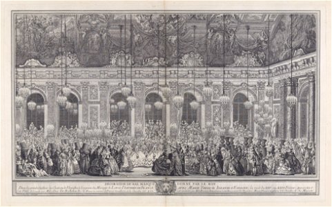Charles Nicolas Cochin I, Decoration for a Masked Ball at Versailles, ca. 1860FXD