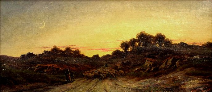 Charles Volkmar - Return of the Sheep - 1921.250.1 - Reading Public Museum
