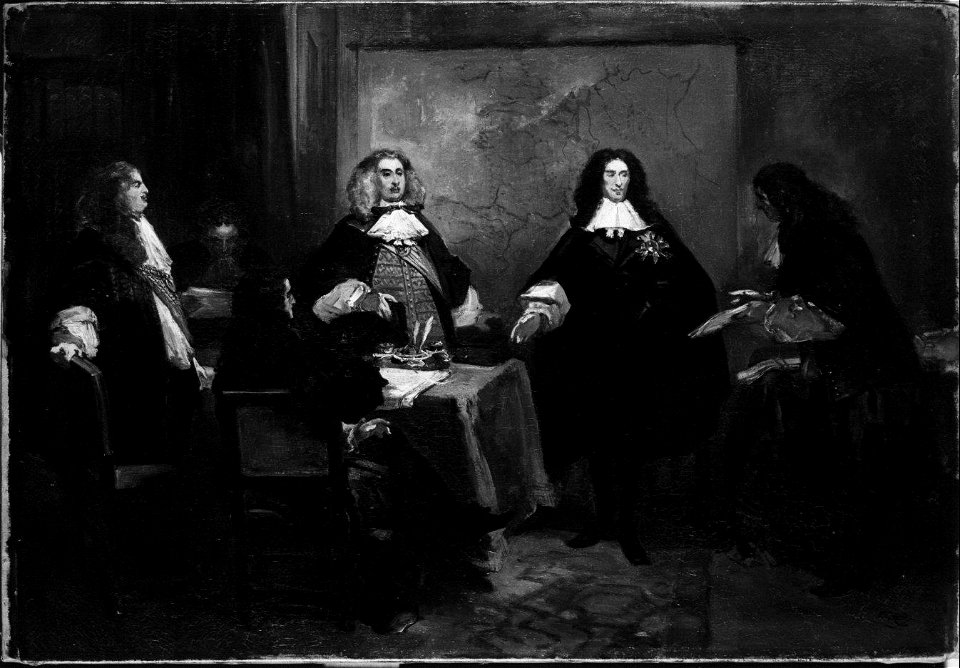 Charles Rochussen - Anno 1668. De vrede van Aken - SA 4971 - Amsterdam Museum