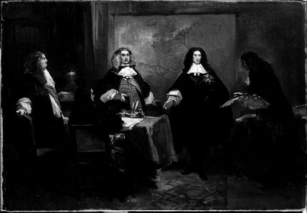Charles Rochussen - Anno 1668. De vrede van Aken - SA 4971 - Amsterdam Museum