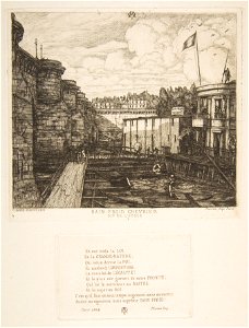 Charles Meryon, Bain-froid Chevrier, 1864