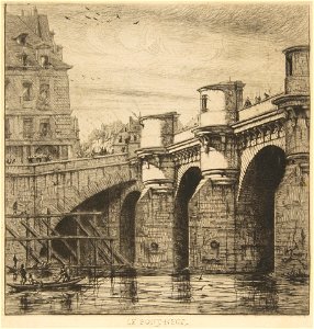 Charles Meryon, Pont-Neuf, Paris, 1853 n1