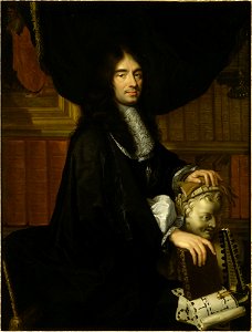 Charles Perrault par Lallemand d'après Le Brun – Château de Versailles