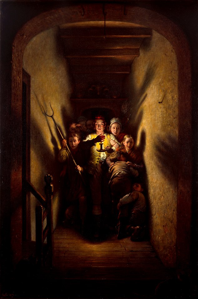 Charles West Cope -The Night Alarm The Advance