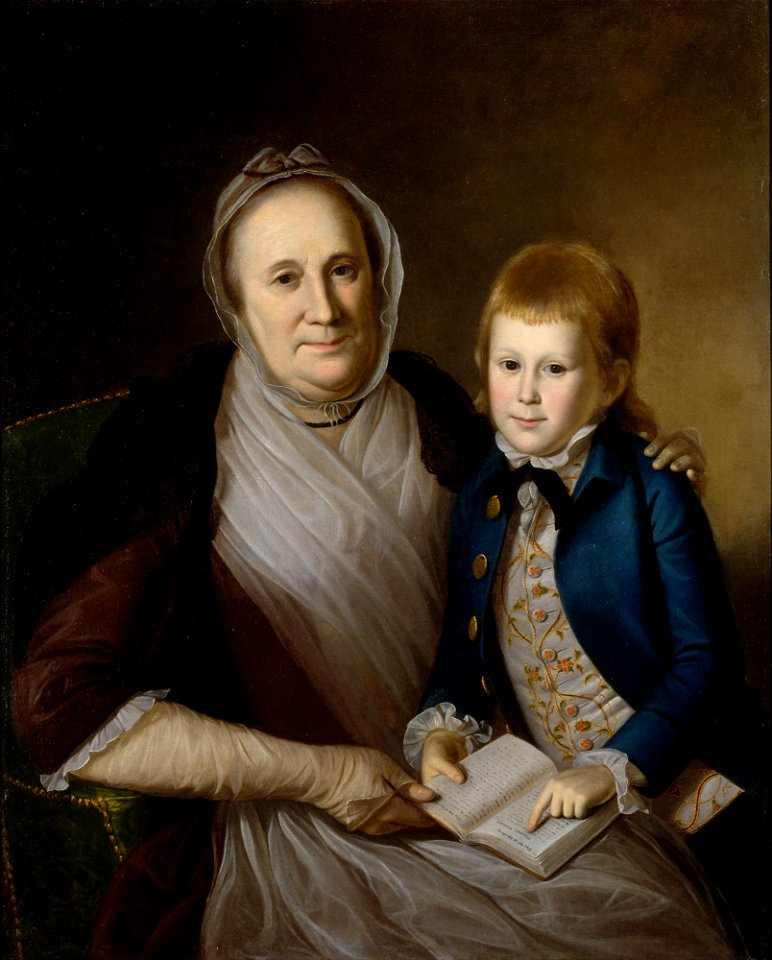 Charles Willson Peale - Mrs. James Smith and Grandson - Google Art Project