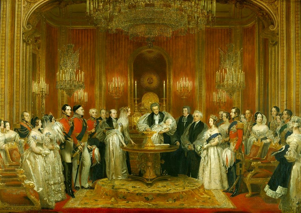 Charles Robert Leslie (1794-1859) - The Christening of Victoria, Princess Royal, 10 February 1841 - RCIN 404467 - Royal Collection
