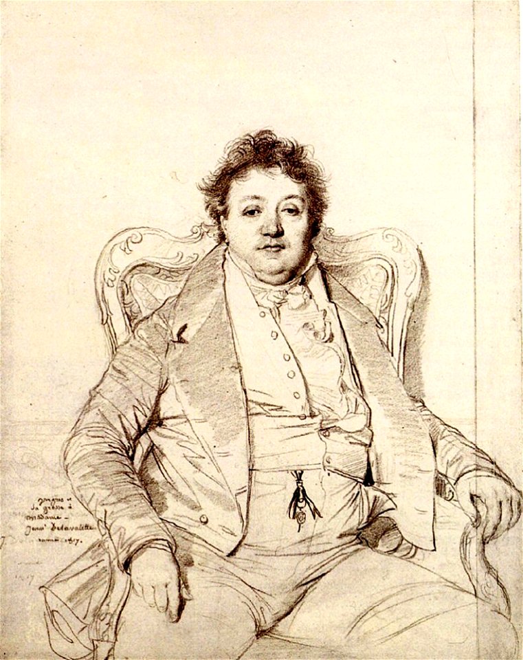 Charles Thévenin - Portrait par Ingres
