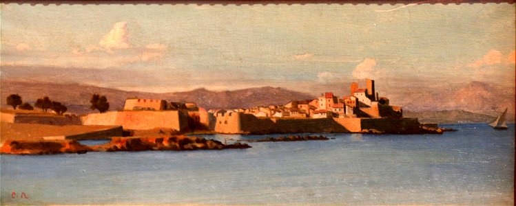 Charles Nègre-Vue des remparts d'Antibes