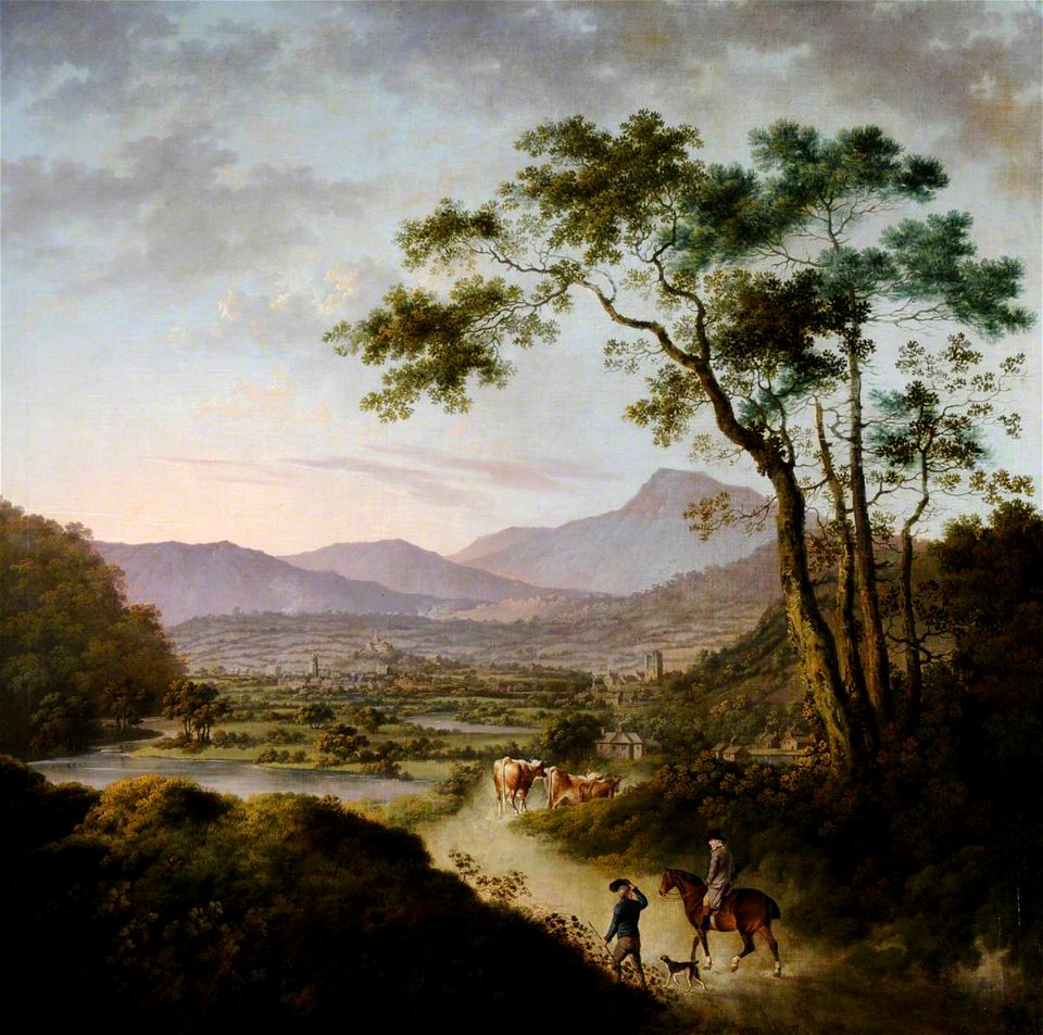 Charles Towne (1763-1840) - Landscape with a Lake, Cattle, and a Figure on Horseback - 593123 - National Trust