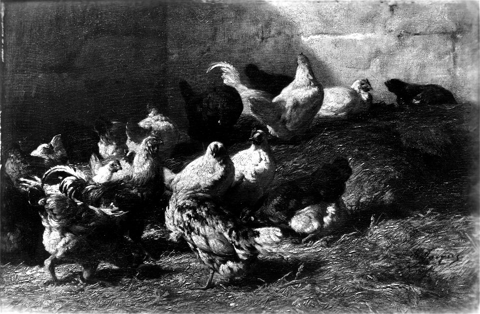 Charles Émile Jacque - Chickens - Walters 3781