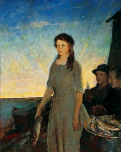 Charles W. Hawthorne - The Fisherman's Daughter