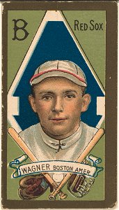 Charles Wagner, Boston Red Sox, baseball card portrait LCCN2008677429