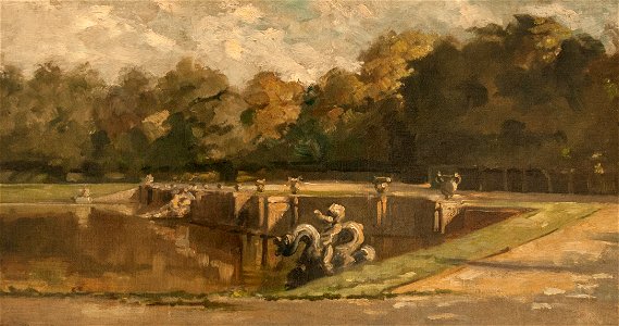 Charles-Francois Daubigny - Neptun's Pool in Versailles