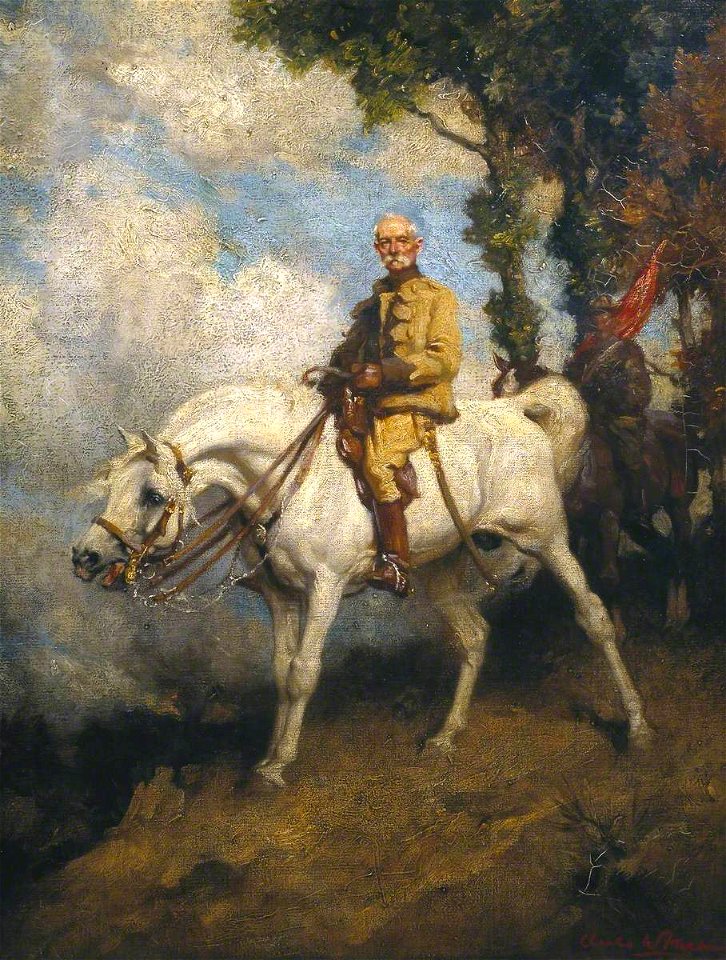 Charles Wellington Furse (1868-1904) - Field-Marshal Earl Roberts on his Charger 'Vonolel' - T00615 - Tate