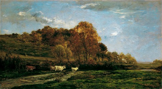 Charles-François Daubigny - Herbstliche Aulandschaft - 4467 - Österreichische Galerie Belvedere