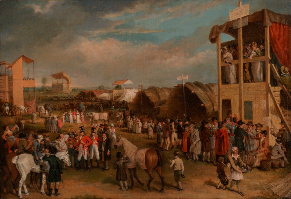 Charles Turner - An Extensive View of the Oxford Races - Google Art Project