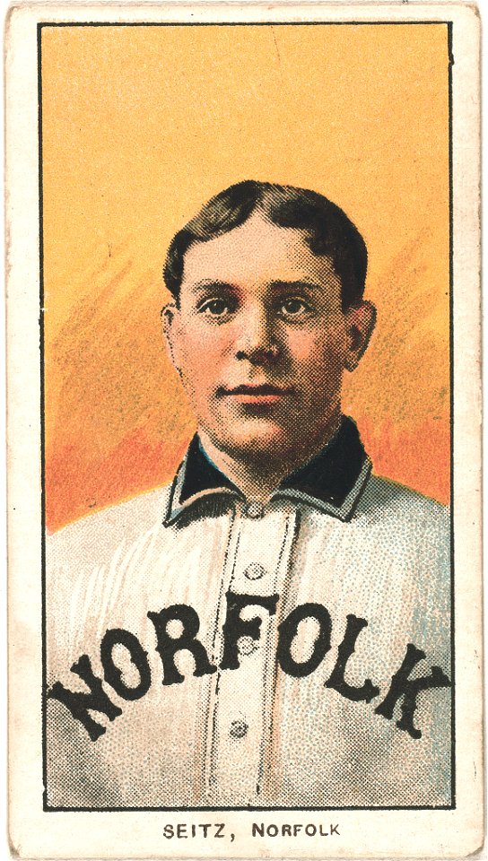 Charles Seitz, Norfolk Team, baseball card portrait LCCN2008676898