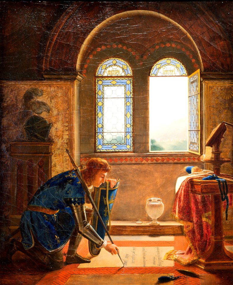 Charles VII prêt à partir pour aller combattre les Anglais-Fleury François Richard-MBA Lyon 2014