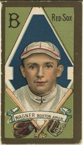Charles Wagner, Boston Red Sox, baseball card portrait LCCN2008677429