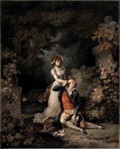 Charles-Melchior Descourtis - Lover Surprised - WGA06308