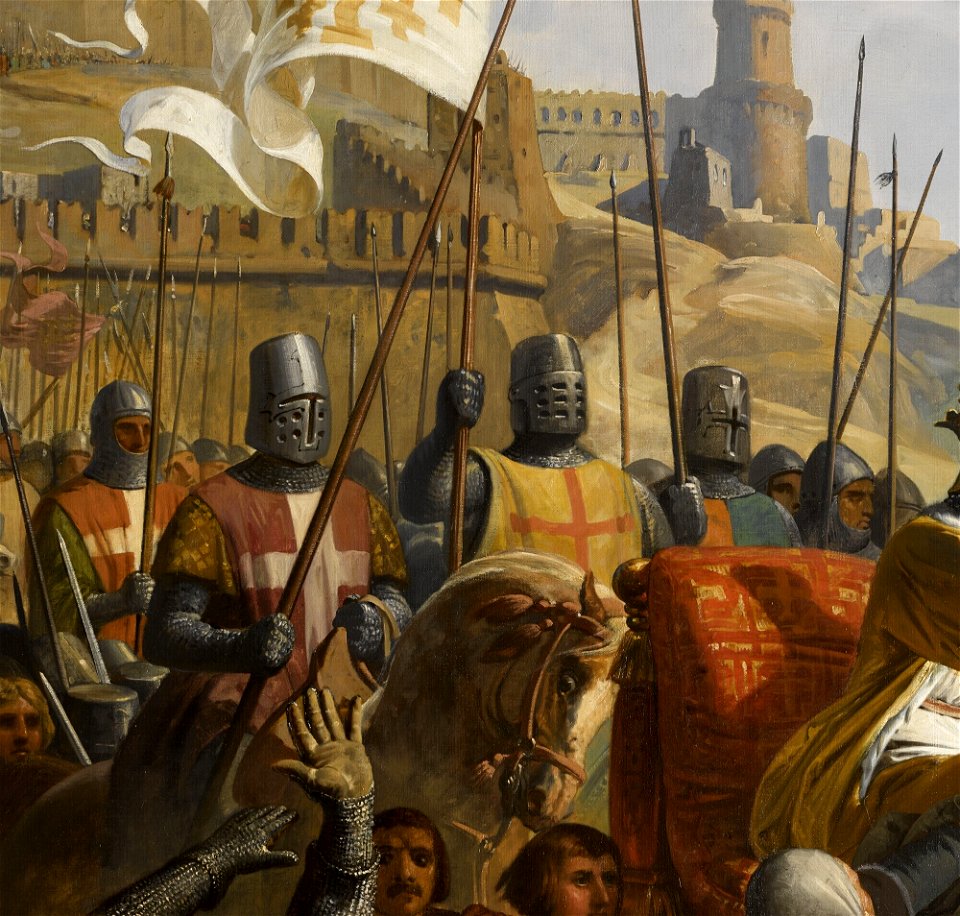 Charles-Philippe Larivière - detail of Battle of Ascalon, November 18, 1177