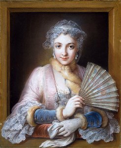 Charles-Antoine Coypel - Charlotte Philippine de Châtre du Cangé, Marquise de Lamure. Free illustration for personal and commercial use.