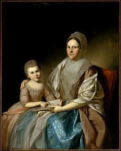 Charles Willson Peale - Mrs. Samuel Mifflin and Her Granddaughter Rebecca Mifflin Francis - 22.153.2 - Metropolitan Museum of Art