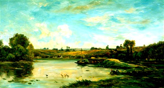 Charles-François Daubigny (1817-1878) - On the Loire - 14-1967 - Southampton City Art Gallery