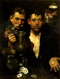 Charles W. Hawthorne - Bums Drinking (1903)