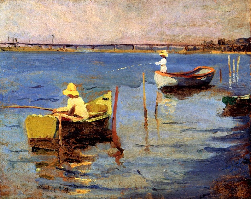 Charles W. Hawthorne - The Bridge at Provincetown