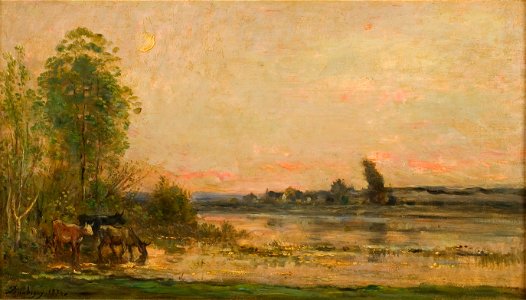 Charles-François Daubigny - Gezicht op de Oise - 0400 - Rijksmuseum Twenthe