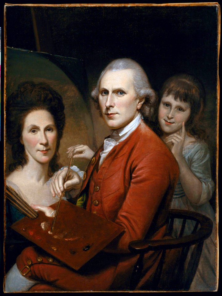 Charles Wilson Peale - Self-Portrait with Angelica and Portrait of Rachel - Google Art ProjectFXD