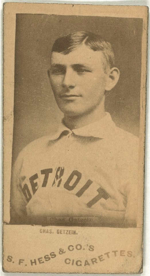 Charlie Getzien, Detroit Wolverines, baseball card portrait LCCN2007683777