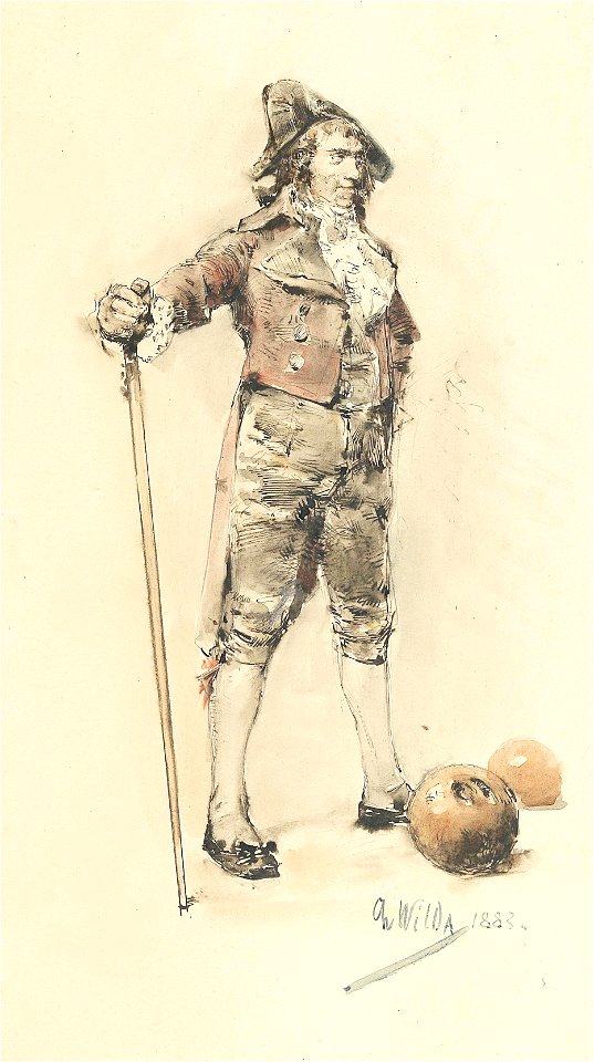Charles Wilda - Ein Herr im Directoire Kostüm