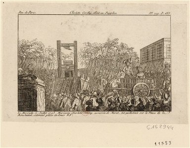 Charlotte Corday allant au supplice