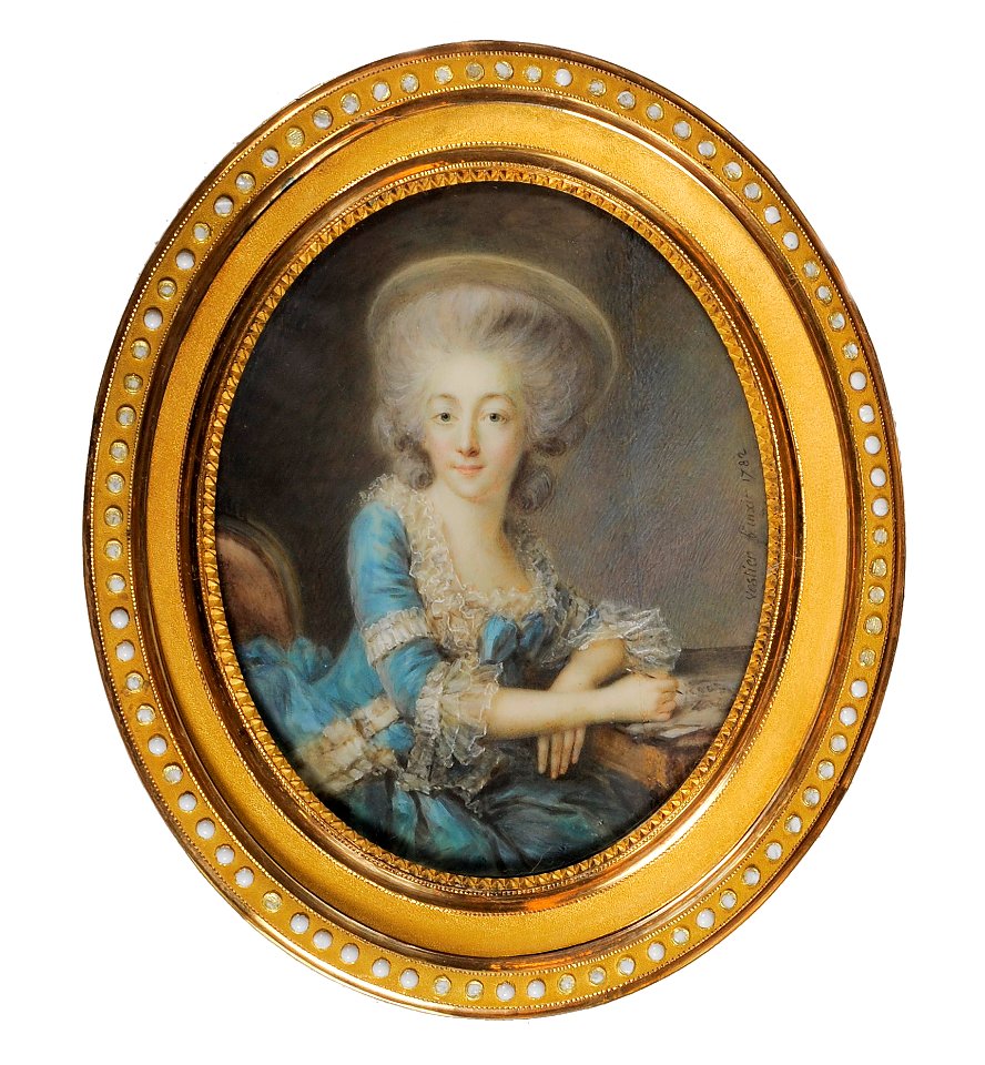 Charlotte de Montesson, 1738-1806, markisinna (Antoine Vestier) - Nationalmuseum - 25283