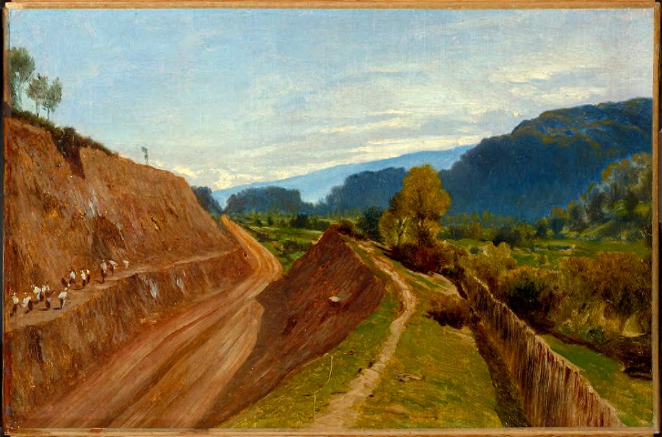Charles-François Eustache - Preparing a Railway Cutting - 1994.1 - Harvard Art Museums