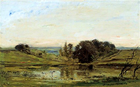 Charles-François Daubigny (1817-1878) - Solitude - 1937.37.5 - Leeds Art Gallery