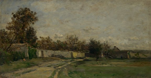 Charles-François Daubigny - The Garden Wall