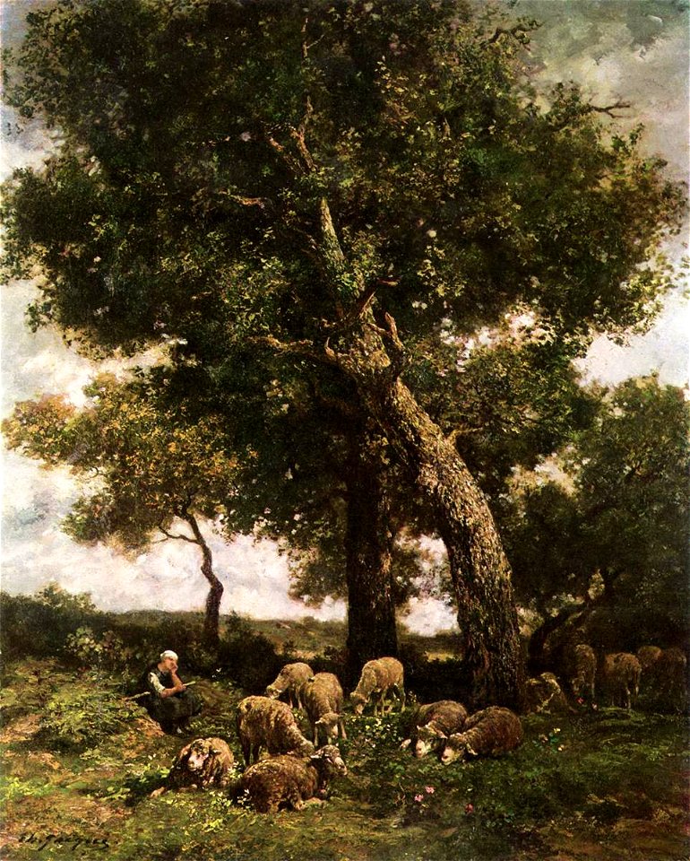 Charles-Émile Jacque - On the Pasture - WGA11923