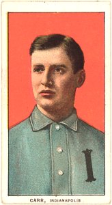 Charley Carr, Indianapolis Team, baseball card portrait LCCN2008676937