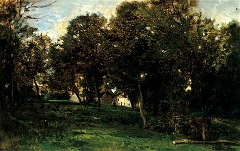 Charles-François Daubigny (1817-1878) - The Sheltered Farm - 1981.9.1 - Leeds Art Gallery