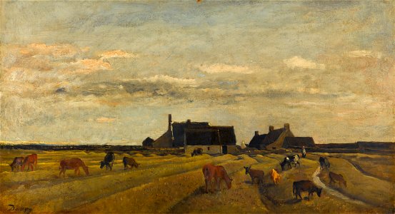 Charles-François Daubigny - Farm at Kerity, Brittany - Google Art Project