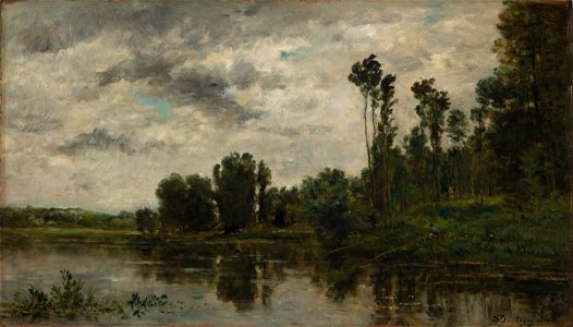 Charles-François Daubigny - View of the Oise River - 1933.26 - Harvard Art Museums