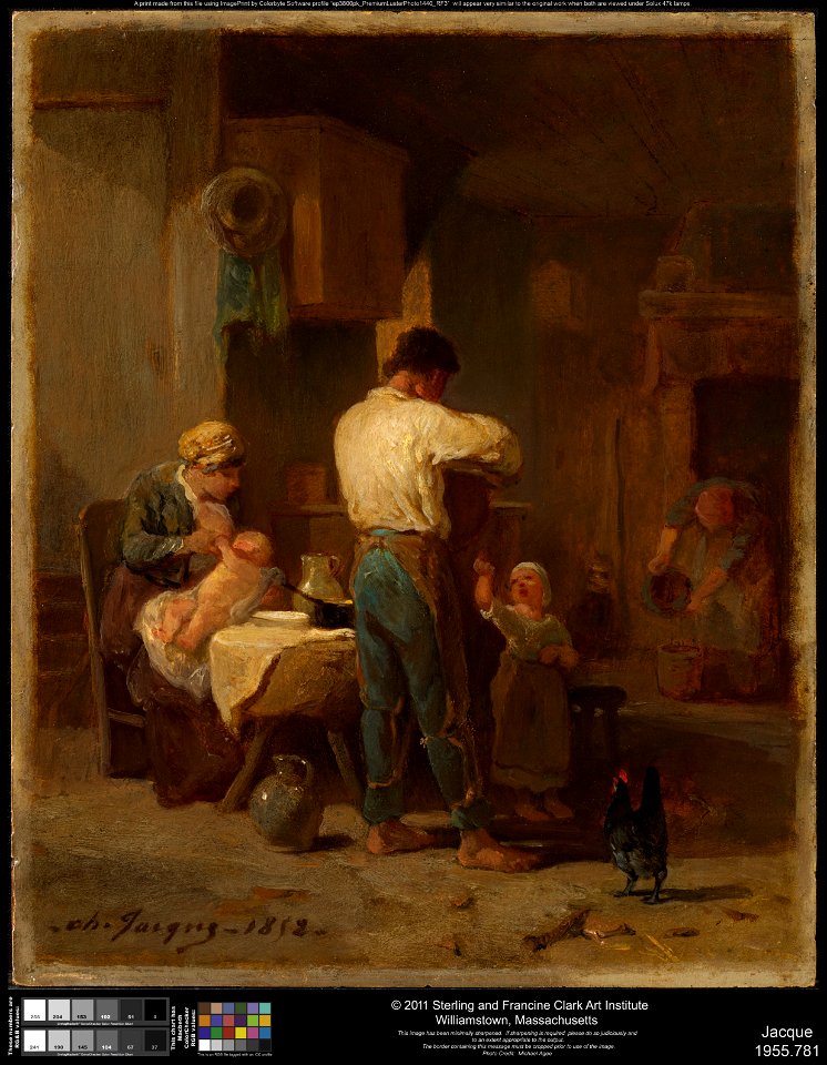 Charles-Émile Jacque - Interior - 1955.781 - Clark Art Institute