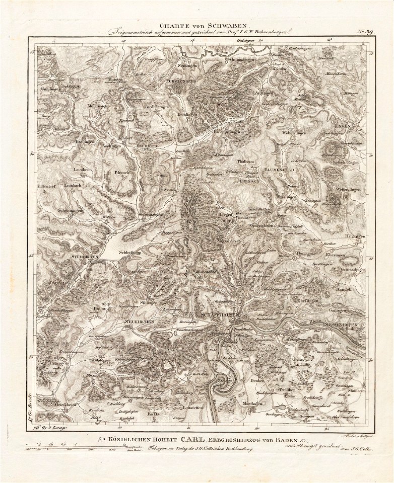 Charte von Schwaben Tafel 39 Schaffhausen