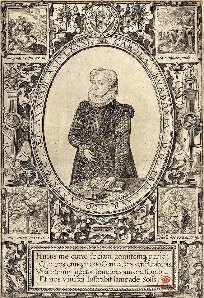 Charlotte de Bourbon Goltzius 1581