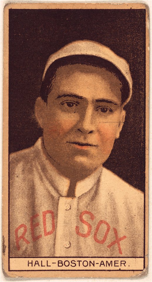 Charlie Hall, Boston Red Sox, baseball card portrait LCCN2008678015